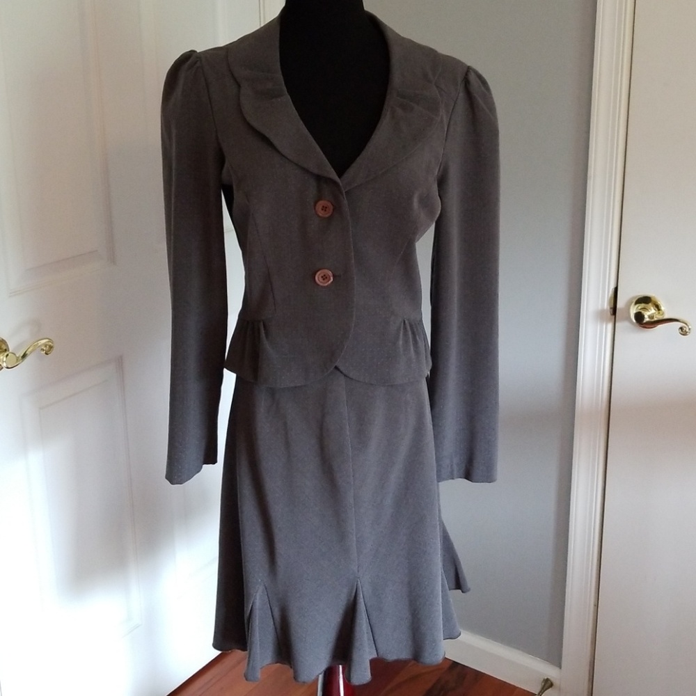 Two Piece Skirt & Jacket Suit